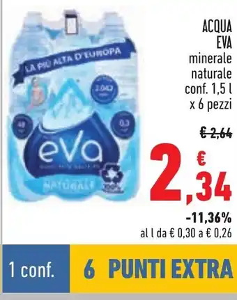 ACQUA EVA minerale naturale 1,5 l x 6 pezzi