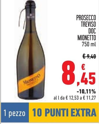 PROSECCO TREVISO DOC MIONETTO 750 ml