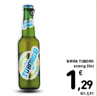 Spazio Conad BIRRA TUBORG strong 33cl offerta