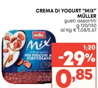 Pam Muller crema di yogurt mix offerta
