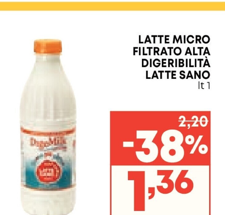 Pam Latte sano latte micro filtrato alta digeribilta offerta
