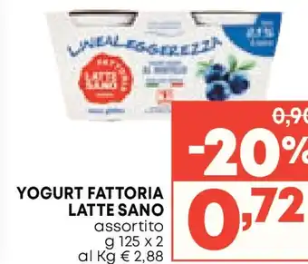 Pam Latte sano yogurt fattoria offerta