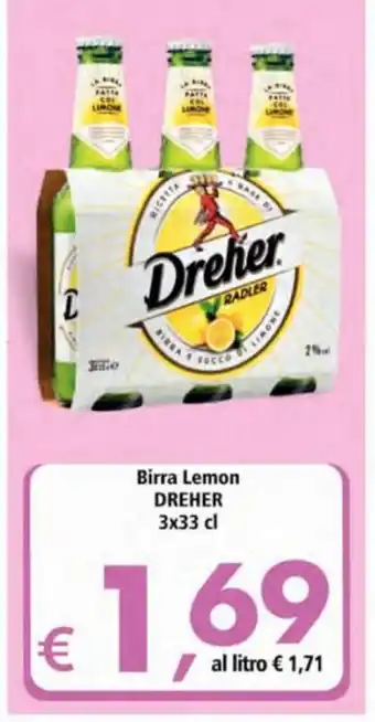 Alter Discount Dreher Birra Lemon 3x33cl offerta