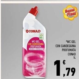 Conad Superstore Conad wc gel con candeggina profumata offerta