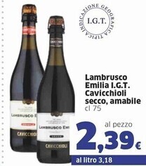 Sigma Cavicchioli lambrusco emilia i.g.t. offerta