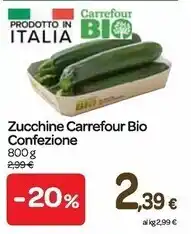 Carrefour Express Carrefour zucchine bio offerta