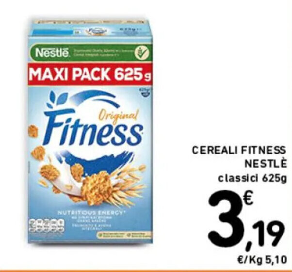 Spazio Conad CEREALI FITNESS NESTLÈ classici 625g offerta