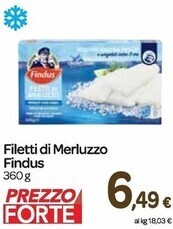 Carrefour Express Findus filetti di merluzzo offerta
