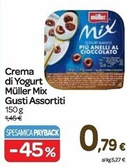 Carrefour Express Muller crema di yogurt mix gusti assortiti offerta