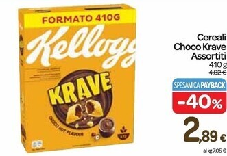 Carrefour Express Kelloggs cereali choco krave offerta
