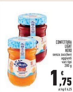 Hero confettura light