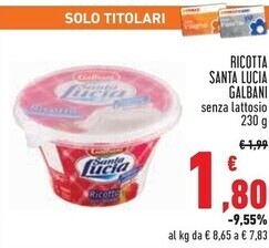 Galbani ricotta santa lucia
