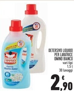 Omino bianco detersivo liquido per lavatrice