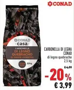 Conad carbonella di legna