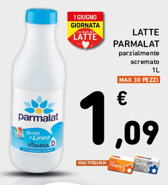 Spazio Conad LATTE PARMALAT parzialmente scremato 1L offerta