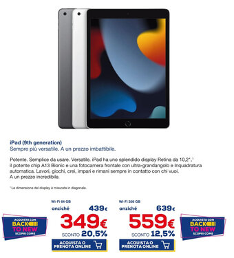iPad (9th generation) Wi-Fi 64 GB