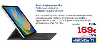 Euronics Smart Keyboard per iPad offerta
