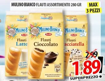 Il Genio Supermercato MULINO BIANCO FLAUTI ASSORTIMENTO 280 GR offerta