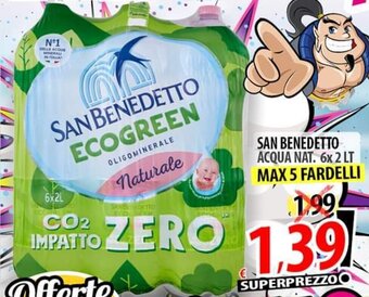 Il Genio Supermercato SAN BENEDETTO ACQUA NAT. 6x 2 LT offerta
