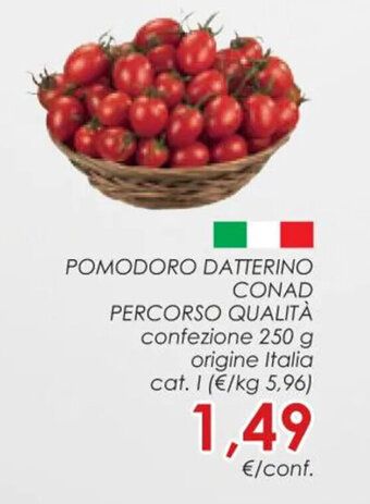Conad POMODORO DATTERINO CONAD PERCORSO QUALITÀ confezione 250 g offerta
