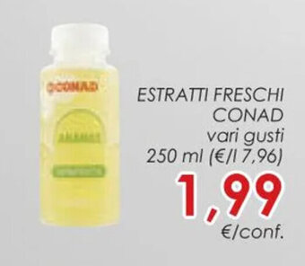 Conad ESTRATTI FRESCHI CONAD vari gusti 250 ml offerta