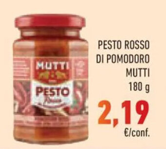 Conad PESTO ROSSO DI POMODORO MUTTI 180 g offerta