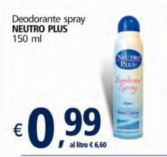 Alter Discount Neutro Plus Deodorante spray 150ml offerta