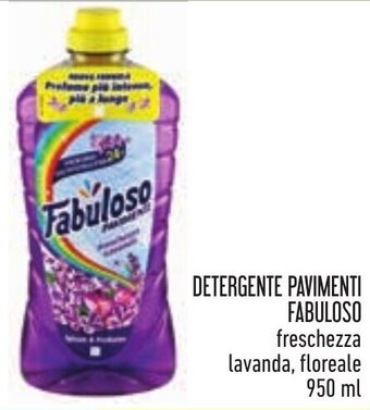 Conad DETERGENTE PAVIMENTI FABULOSO freschezza lavanda, floreale 950 ml offerta