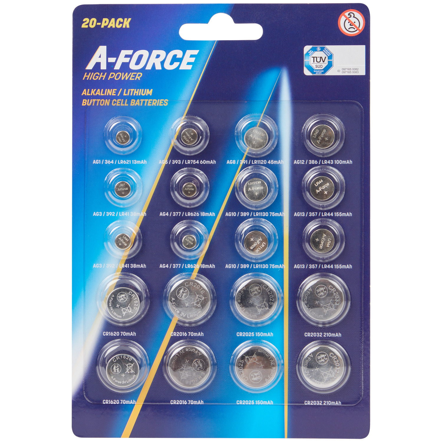 Action Batterie al litio a bottone a-force offerta