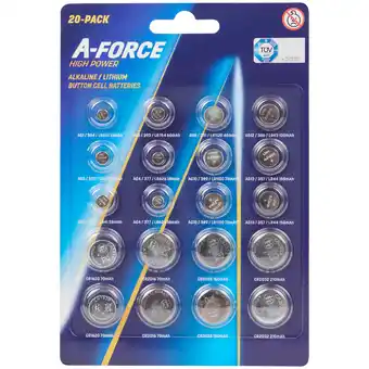 Batterie al litio a bottone a-force