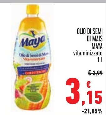 Conad OLIO DI SEMI DI MAIS MAYA vitaminizzato 1 L offerta