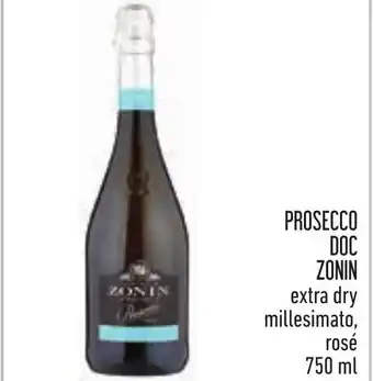 Conad PROSECCO DOC ZONIN extra dry millesimato, rosé 750 ml offerta