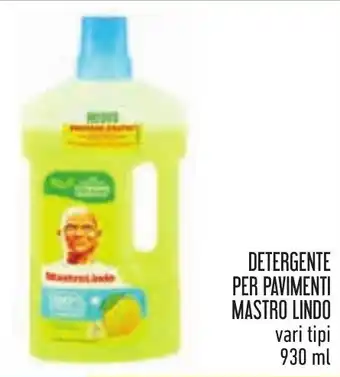 Conad DETERGENTE PER PAVIMENTI MASTRO LINDO vari tipi 930 ml offerta