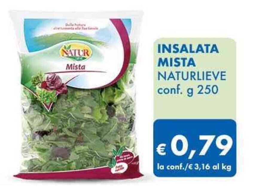 MD Discount INSALATA MISTA NATURLIEVE conf. g 250 offerta