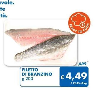 MD Discount FILETTO DI BRANZINO g 200 offerta