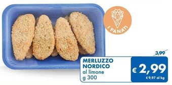 MD Discount MERLUZZO NORDICO al limone g 300 offerta