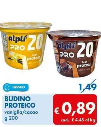 MD Discount BUDINO PROTEICO vaniglia/cacao g 200 offerta