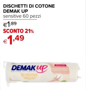 DISCHETTI DI COTONE DEMAK UP sensitive 60 pezzi
