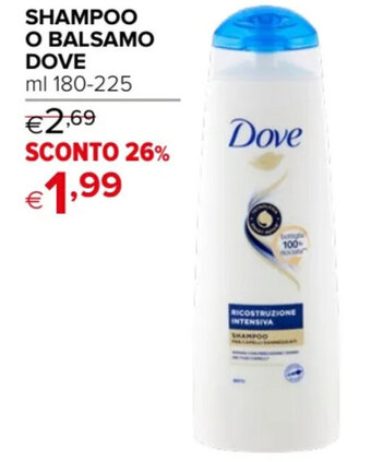 SHAMPOO O BALSAMO DOVE ml 180-225
