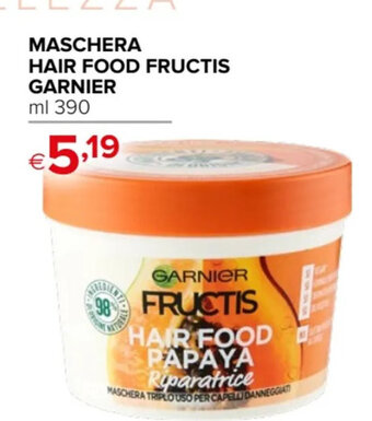 Iperal MASCHERA HAIR FOOD FRUCTIS GARNIER ml 390 offerta