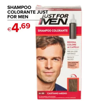 SHAMPOO COLORANTE JUST FOR MEN