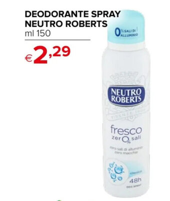 DEODORANTE SPRAY NEUTRO ROBERTS ml 150