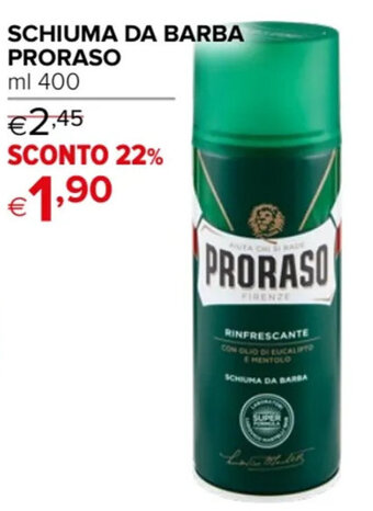 SCHIUMA DA BARBA PRORASO ml 400