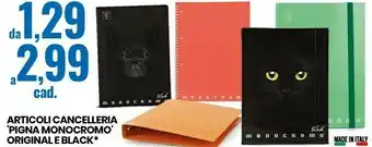 Eurospin Pigna Monocromo Articoli Canccelleria offerta