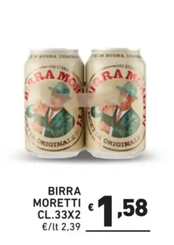 Ok Market BIRRA MORETTI CL.33X2 offerta