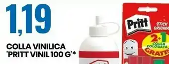 Eurospin Pritt Colla Vinilica Vinil 100g offerta