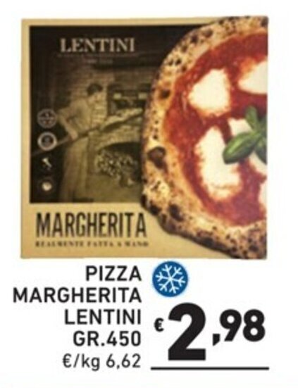 Ok Market PIZZA MARGHERITA LENTINI GR.450 offerta
