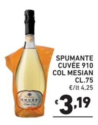 SPUMANTE CUVÉE 910 COL MESIAN CL.75