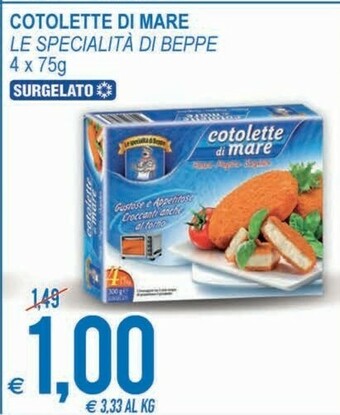 MD Discount Le Specialita Di Beppe Cotolette Di Mare Surgelato offerta