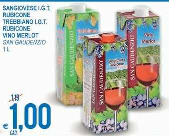 MD Discount San Gaudenzio Sangiovese IGT offerta